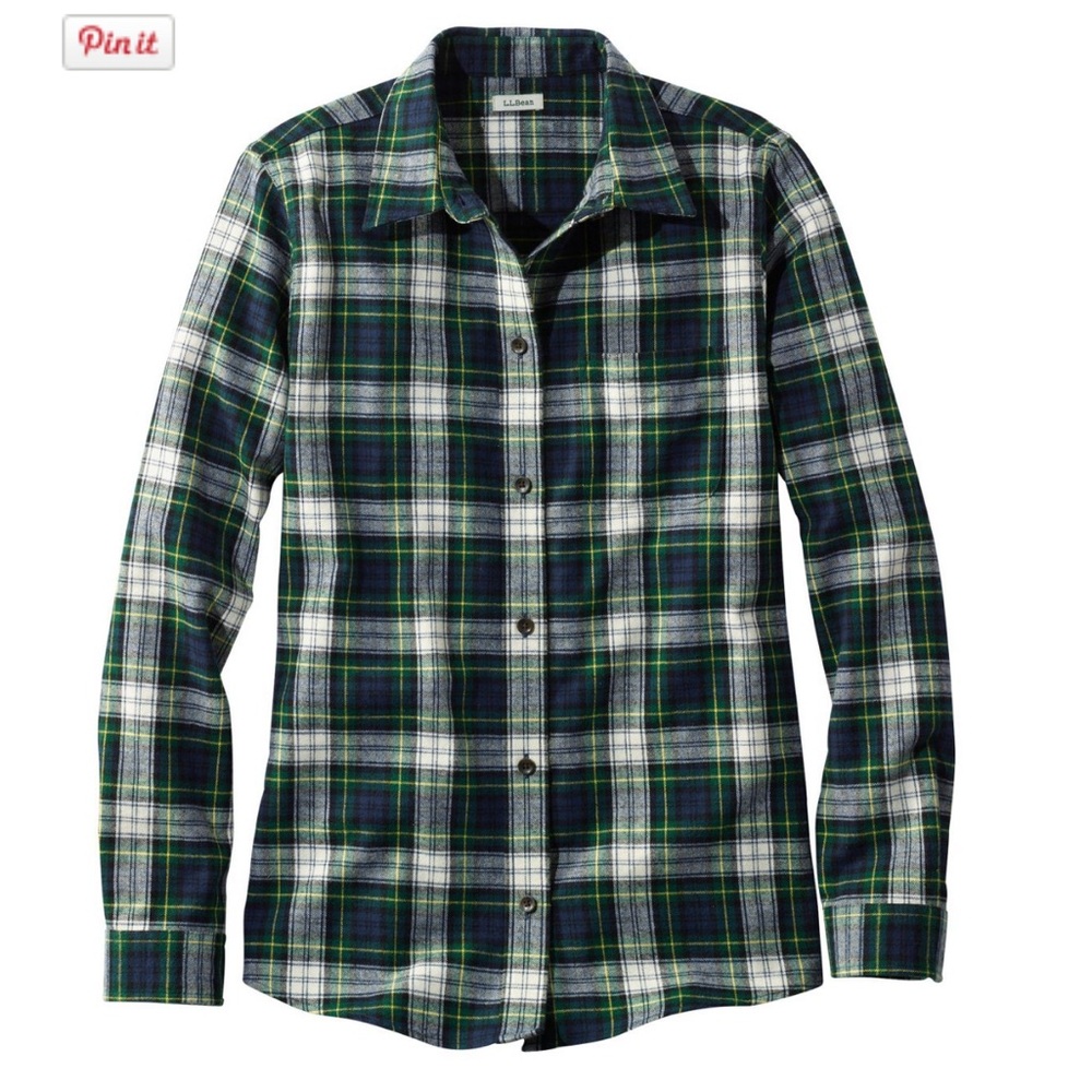LL Bean Women’s Relaxed fit flannel NWT ✨✨